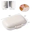 Portable Pocket Wheat Straw Shell Pill Storage Cases Box | https://www.bestnamebadges.com