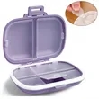Portable Pocket Wheat Straw Shell Pill Storage Cases Box | https://www.bestnamebadges.com
