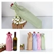 Linen Wine Bag | https://www.bestnamebadges.com