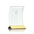 Dominga Award - Jade/Gold | https://www.bestnamebadges.com