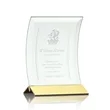 Dominga Award - Jade/Gold | https://www.bestnamebadges.com