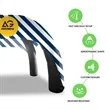 25' Custom Inflatable Spider Tent with 4 legs with Canopy | https://www.bestnamebadges.com