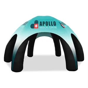 25' Custom Inflatable Spider Tent with 6 legs with Canopy | https://www.bestnamebadges.com