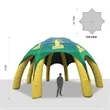 25' Custom Inflatable Spider Tent with 8 legs with Canopy | https://www.bestnamebadges.com