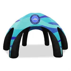 30' Custom Inflatable Spider Tent with 6 legs with Canopy | https://www.bestnamebadges.com