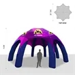 30' Custom Inflatable Spider Tent with 8 legs with Canopy | https://www.bestnamebadges.com