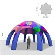 33' Custom Inflatable Spider Tent with 8 legs with Canopy | https://www.bestnamebadges.com