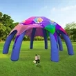 33' Custom Inflatable Spider Tent with 8 legs with Canopy | https://www.bestnamebadges.com
