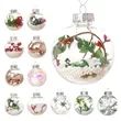 Custom Clear Christmas Tree Ornament Ball With Ribbo | https://www.bestnamebadges.com