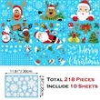 Custom Christmas Window Static Sticker Decals | https://www.bestnamebadges.com