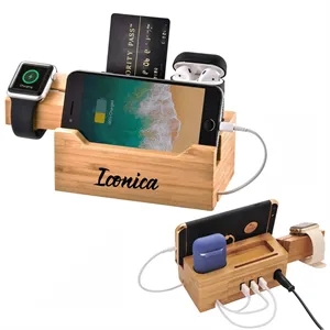 Bamboo USB Charging Station