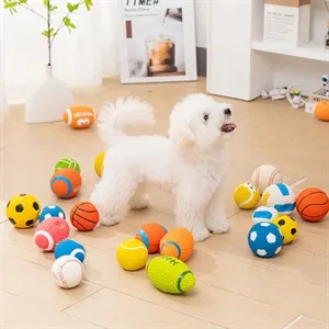 Latex Sound Bite Resistant and Boring Dog Toy Ball