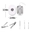Portable Stainless Steel Nail Clippers Gift Set | https://www.bestnamebadges.com