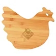 Bamboo Hen-Shaped Cutting Board | https://www.bestnamebadges.com
