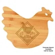 Bamboo Hen-Shaped Cutting Board | https://www.bestnamebadges.com