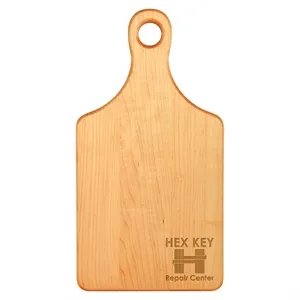 13 1/2" x 7" Maple Paddle Shaped Cutting Board