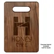 9" x 6" Walnut Rectangle Shape Cutting Board | https://www.bestnamebadges.com
