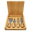 Bamboo Cheese Set with 4 Tools | https://www.bestnamebadges.com