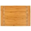 15" x 10 1/4" Bamboo Cutting Board w/ Butcher Block Inlay | https://www.bestnamebadges.com