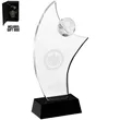 Soccer Crystal Glass Custom Awards | https://www.bestnamebadges.com