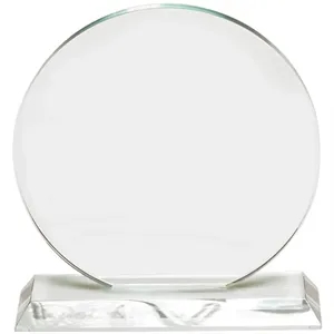 Round Jade Glass Awards | https://www.bestnamebadges.com