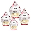 Devron VividPrint™ Award - Red | https://www.bestnamebadges.com