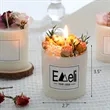 Eternal Flower Scented with Hand Gift  Candle Smokeless | https://www.bestnamebadges.com