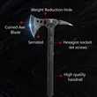 Survival Tactic with Sheath and Spike Throwing Axe | https://www.bestnamebadges.com