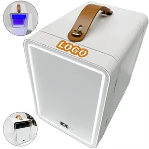 Mini Fridge With Led Mirror 4L
