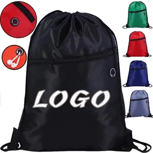 210D Drawstring Bag Basketball Organiser Fitness Backpacks
