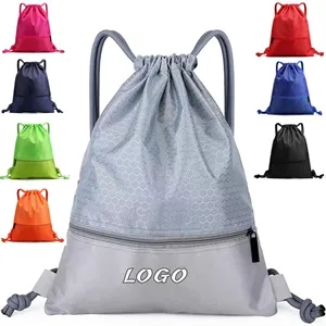 Nylon Waterproof Drawstring Bag Outdoor Fitness Sports