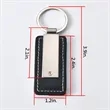 Leather Key Ring Chain Handmade Metal Custom Business | https://www.bestnamebadges.com