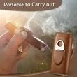 Cigar Gift Box Case Portable With Cutter | https://www.bestnamebadges.com