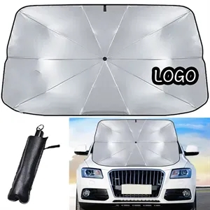 Car Windshield Sun Shade Umbrella With Storage Pouch