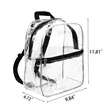 PVC Transparent Mini Backpack for Students | https://www.bestnamebadges.com