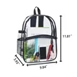 Large Capacity PVC Transparent Backpack | https://www.bestnamebadges.com