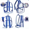 Large Capacity PVC Transparent Backpack | https://www.bestnamebadges.com