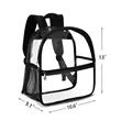 Large Capacity PVC Transparent Backpack | https://www.bestnamebadges.com