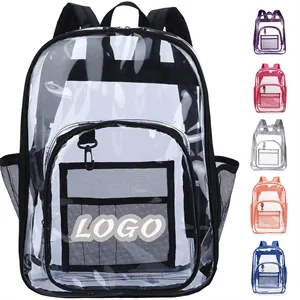 Sturdy High Capacity Transparent PVC Backpack For Student