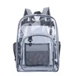 Sturdy High Capacity Transparent PVC Backpack For Student | https://www.bestnamebadges.com