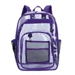 Sturdy High Capacity Transparent PVC Backpack For Student | https://www.bestnamebadges.com
