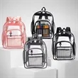 Sturdy High Capacity Transparent PVC Backpack For Student | https://www.bestnamebadges.com