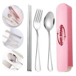 Durable Stainless Steel Chopsticks Spoon Fork Cutlery Box