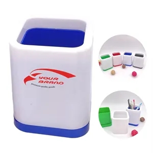 Plastic Pen Holder Storage Box Student Desktop Office