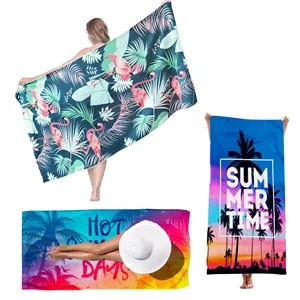 27*59 Inch Lightweight Quick Dry Microfiber Beach Towel