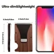 Minimalist Slim RFID Wallet Wood Credit Card Holder | https://www.bestnamebadges.com