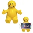 Squeezable Stress Reliever Colorful Smiley Face Phone Holder | https://www.bestnamebadges.com