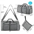 Foldable Travel Duffel Bags with Shoes Compartment | https://www.bestnamebadges.com