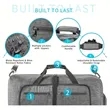 Foldable Travel Duffel Bags with Shoes Compartment | https://www.bestnamebadges.com