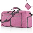 Foldable Travel Duffel Bags with Shoes Compartment | https://www.bestnamebadges.com